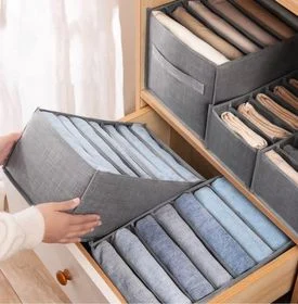 DI Organizador Jeans Gris 7 Divisiones